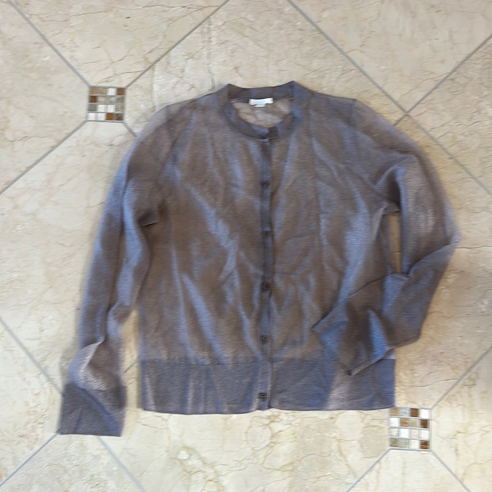 Cos sheer/ mesh lilac cardigan NWOT